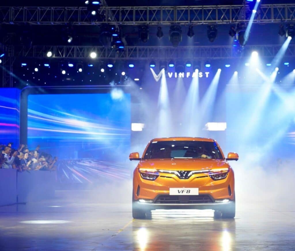 Tổ chức sự kiện ra mắt xe điện Vinfast VF8