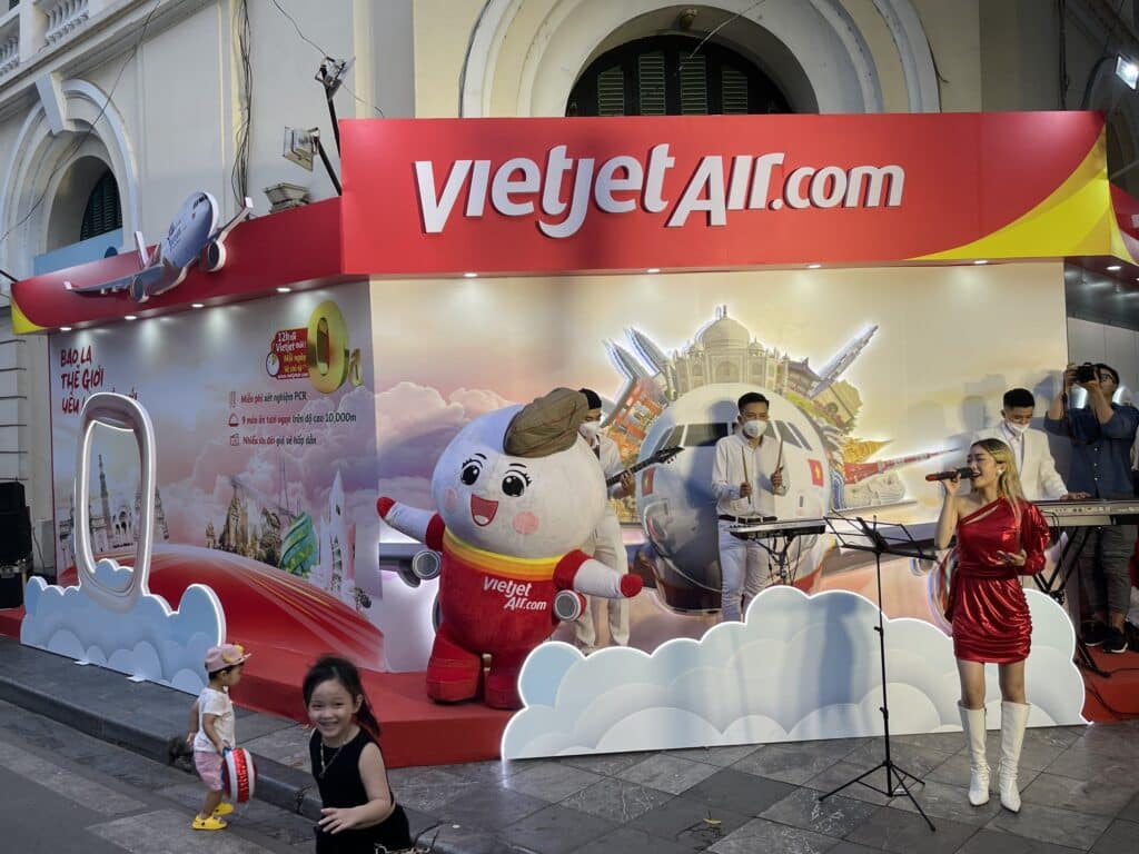 Tổ chức sự kiện khai trương Vietjet Air chi nhánh Hai Bà Trưng