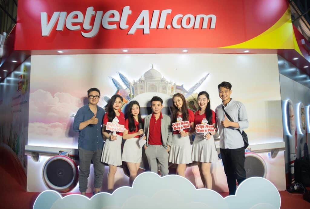 Tổ chức sự kiện khai trương Vietjet Air chi nhánh Hai Bà Trưng