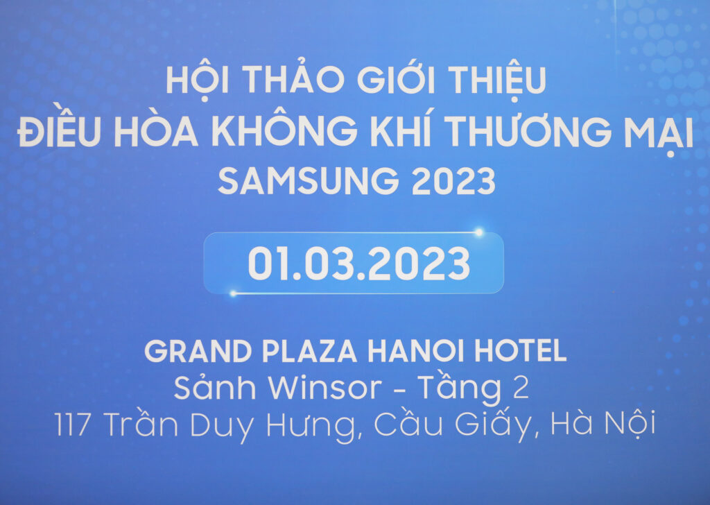 Hội nghị ra mắt sản phẩm điều hòa không khí của Samsung 2023