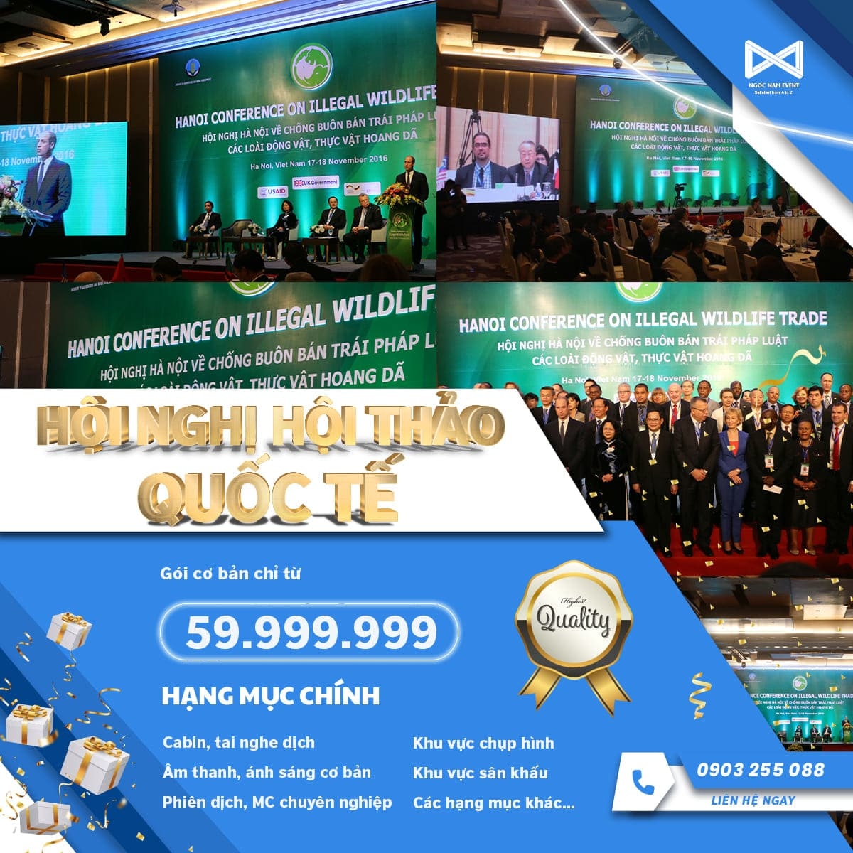BÁO GIÁ CHI PHÍ TỔ CHỨC HỘI NGHỊ, HỘI THẢO TẠI HÀ NỘI