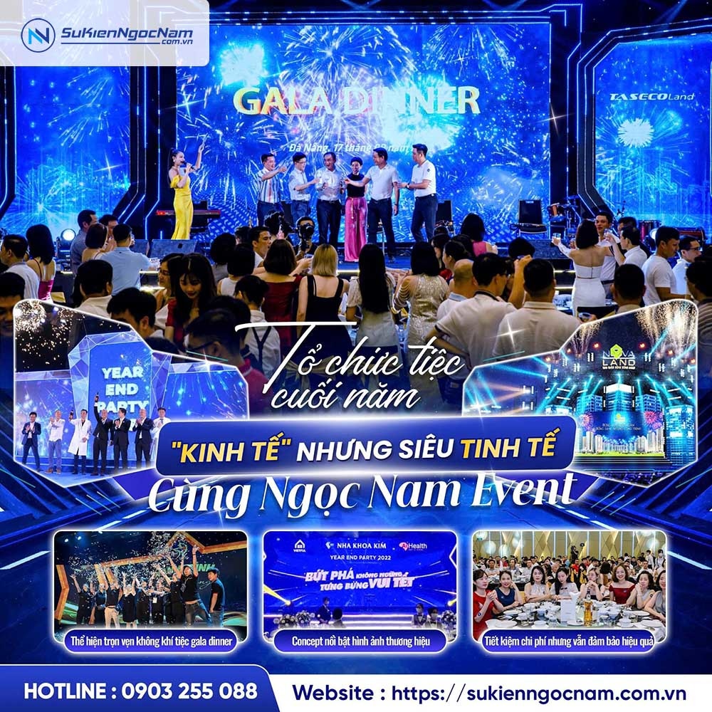 Tổ chức sự kiện tổng kết năm chuyên nghiệp cho công ty
