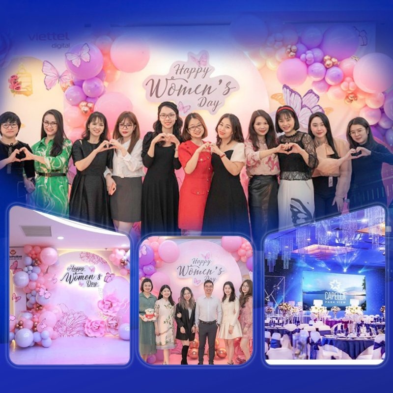 tổ chức sự kiện mừng ngày quốc tế phụ nữ