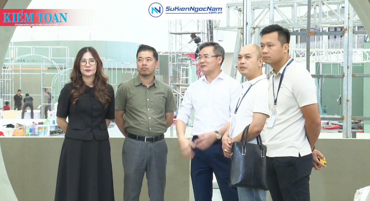 Ngọc Nam Event phối hợp KTNN gấp rút hoàn thiện Không gian trưng bày tại Triển lãm 80 năm Quốc khánh 2/9