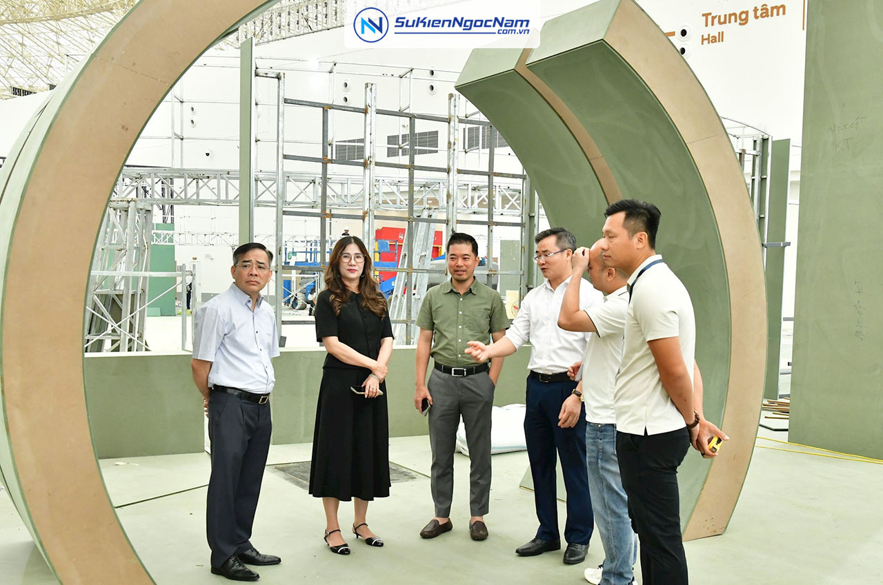 Ngọc Nam Event phối hợp KTNN gấp rút hoàn thiện Không gian trưng bày tại Triển lãm 80 năm Quốc khánh 2/9