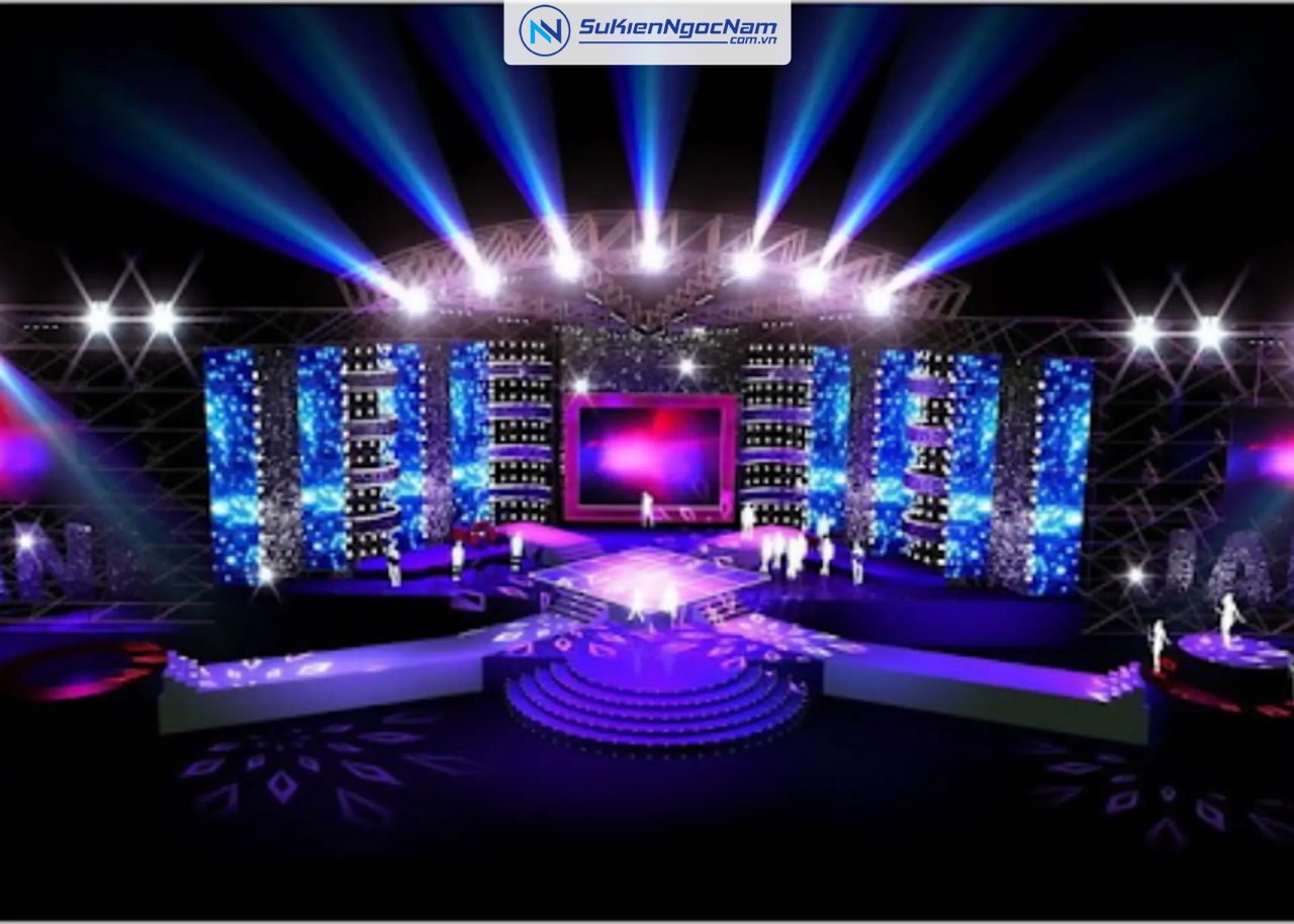 thiết kế 3D sân khấu ngoài trời