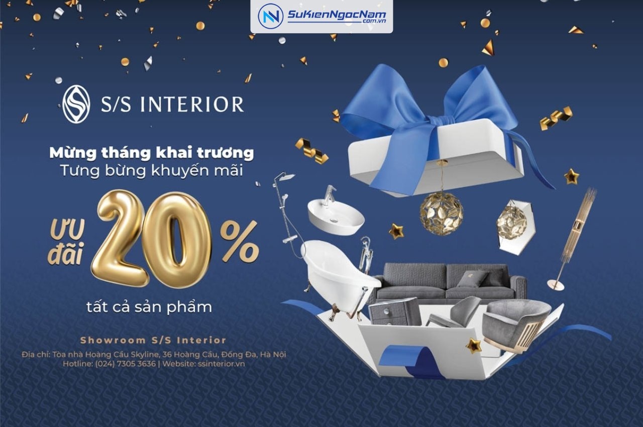 thiết kế poster khai trương cửa hàng