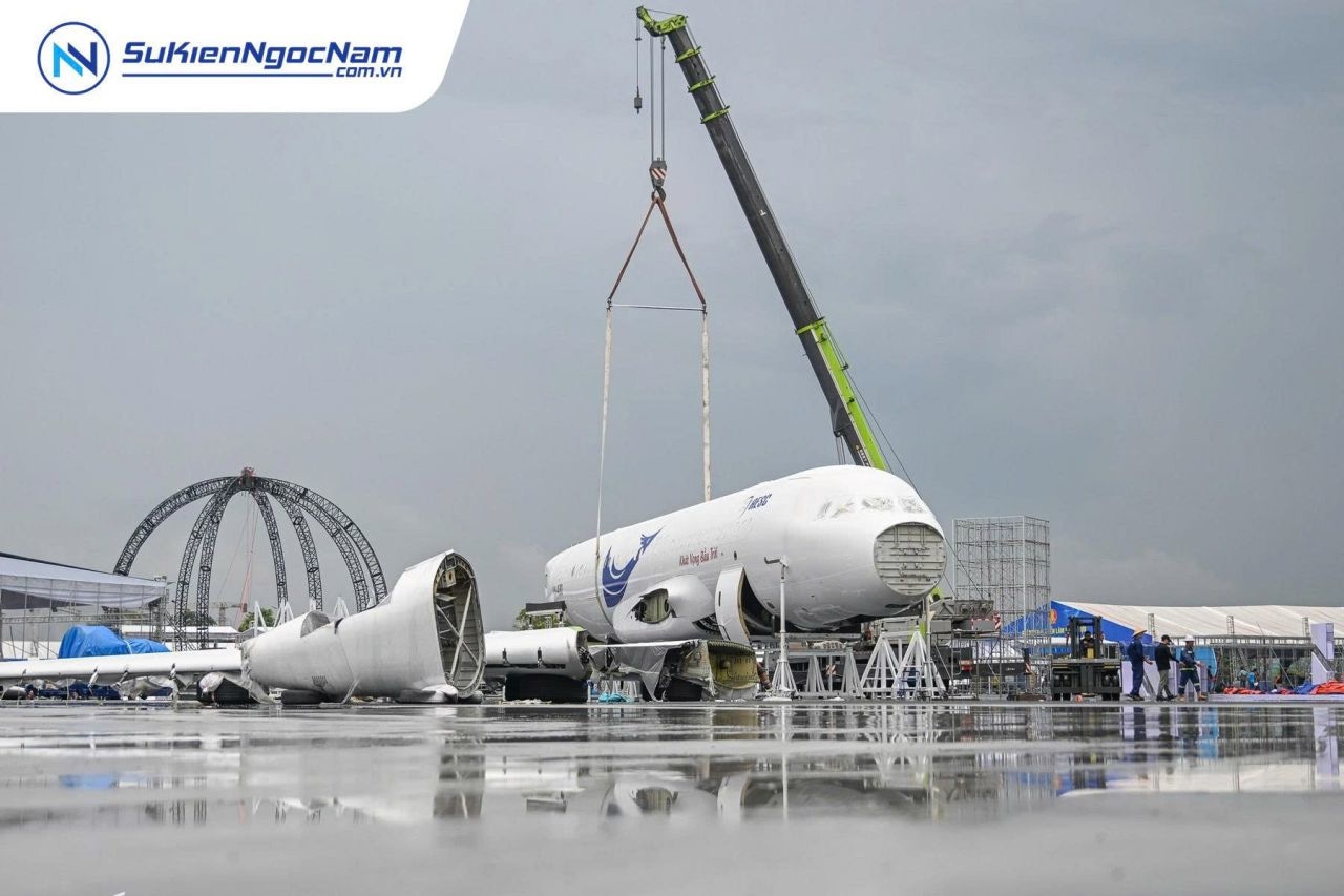 Không gian trưng bày tại Triển lãm 80 năm Quốc khánh 2/9