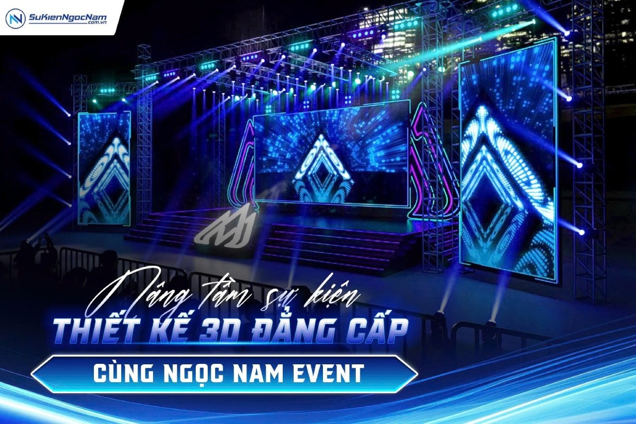 thiết kế 3d mô phỏng sự kiện