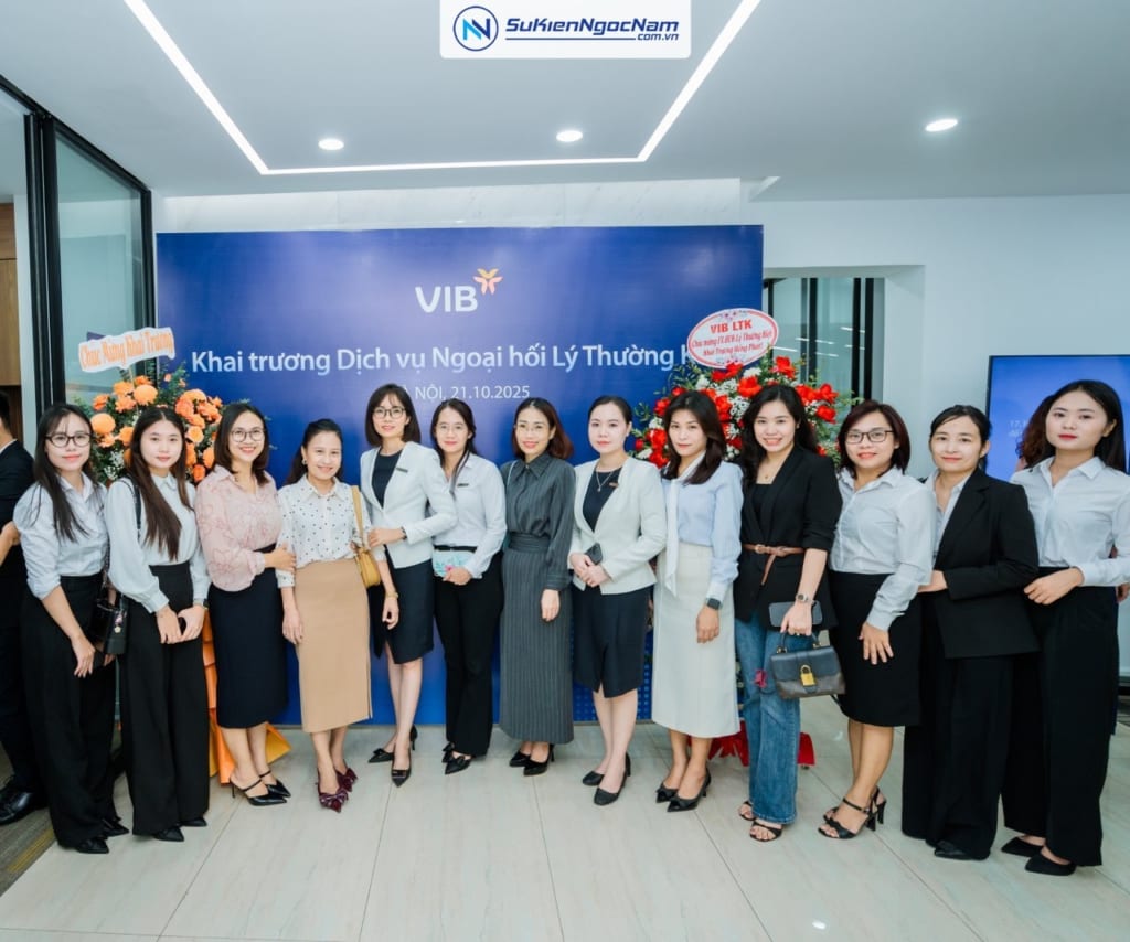 Tổ chức sự kiện khai trương dịch vụ ngoại hối của ngân hàng VIB