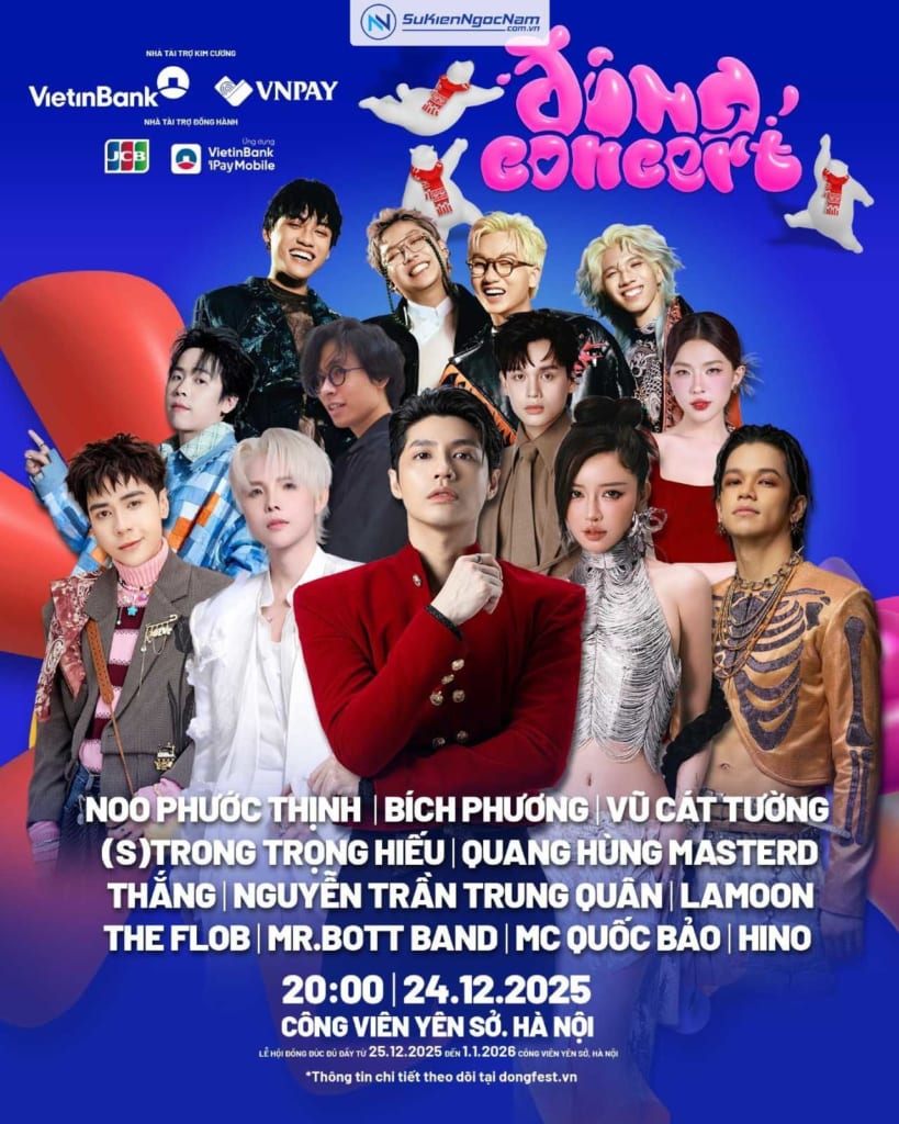 Ngọc Nam Event đồng hành tổ chức sự kiện Đông Concert, Đông Fest ở công viên Yên Sở